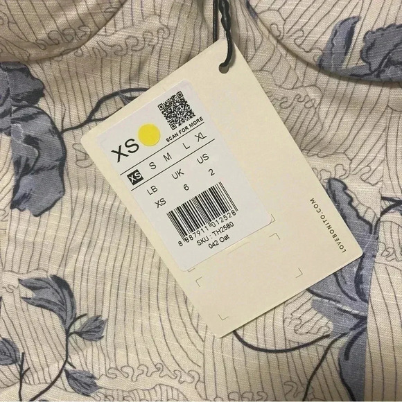 NWT Love Bonito bustier top cotton linen blend  corset - Picture 5 of 7